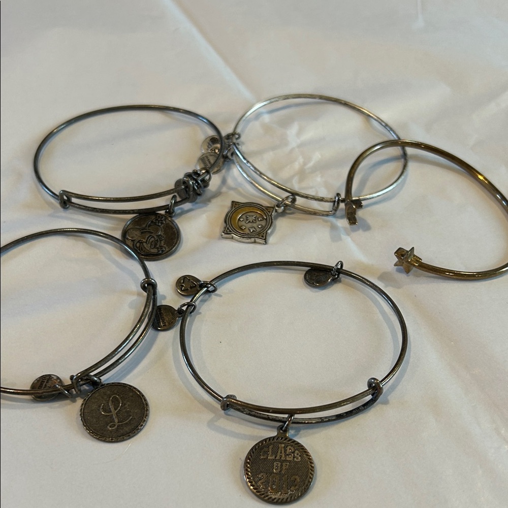 Alex and Ani Mixed Metal Charm Bracelets